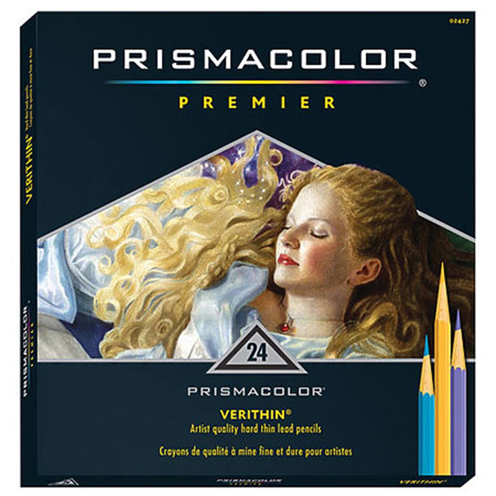 Prismacolor, Colored Pencils, Art & School, Verithin, 24 Set, 81473